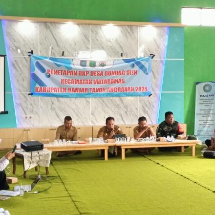 MUSDES PENETAPAN RKP-DESA  GUNUNG ULIN TAHUN 2025  DI HADIRI SELURUH UNSUR MASYARAKAT